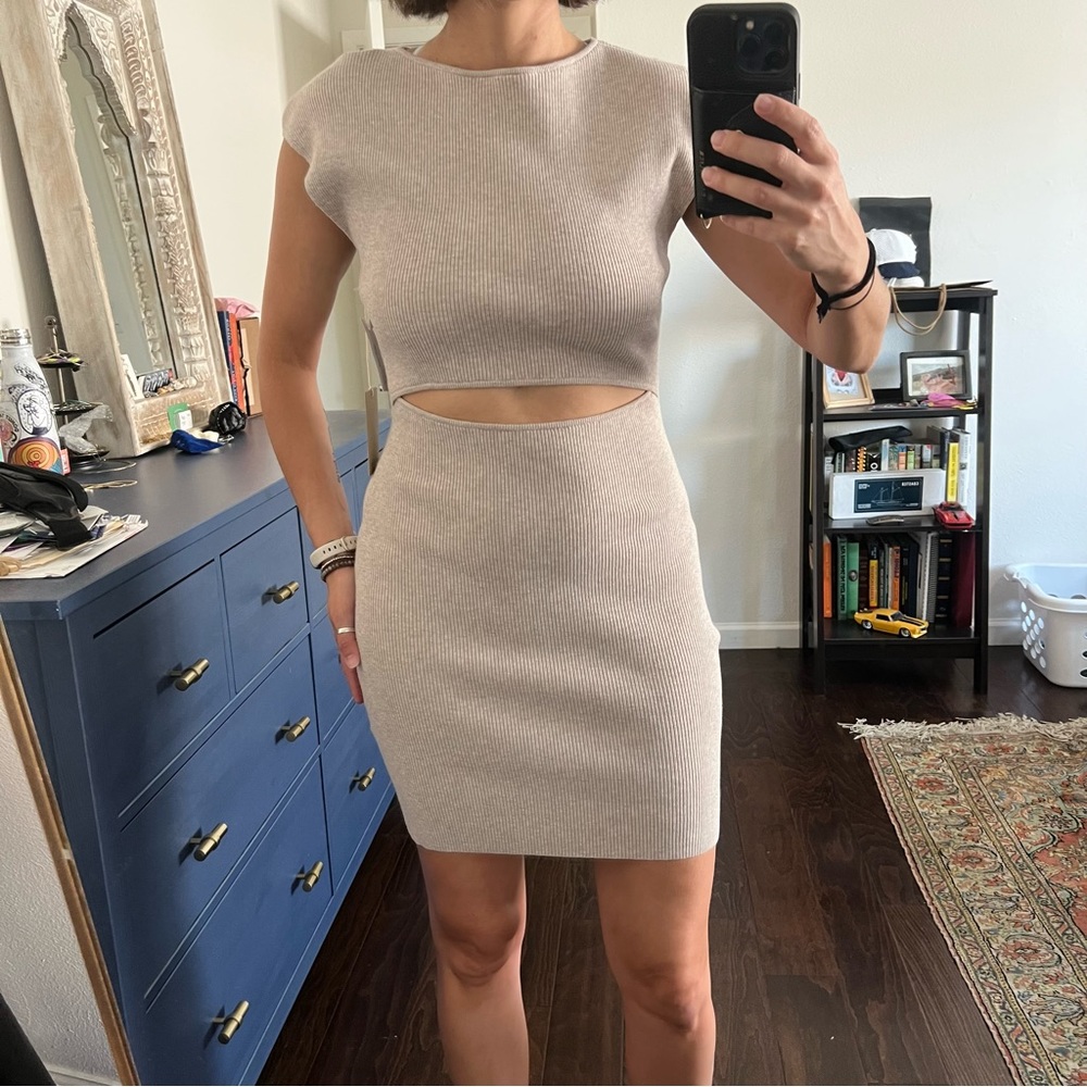 NWT Wilfred cut-out mini dress